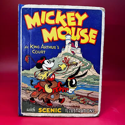 1933 Primera edición Mickey Mouse en la corte del rey Arturo pop-up de Walt Disney Reino Unido Foto 1 de 4