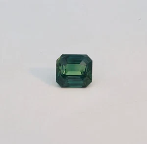 3.21 ct Top Luster / Teal Blue Green / Natural Teal Sapphire - Octagon Video !! - Picture 1 of 2