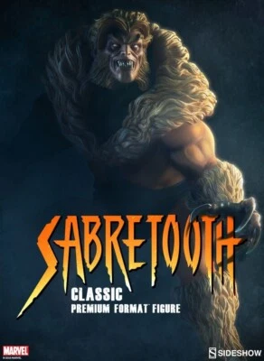 Figura Sideshow Sabretooth Classic 1:4 Formato Premium EX #184/750 NUEVA EN CAJA Foto 1 de 4