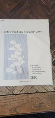 IBM Software Marketing Information Guide IBM Internal Use Only - Image 1 of 3