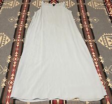Eileen Fisher Silk Sleeveless Dress size PS Light Blue Lined Womens T73