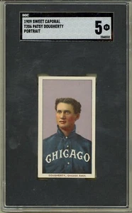 1909 T206 Patsy Dougherty Chicago White Sox Sweet Caporal SGC 5 - Picture 1 of 2