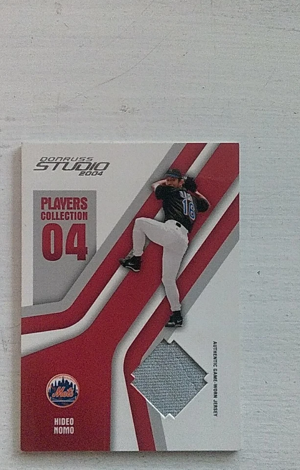 2004 Donruss Studio Players Collection Relics Red /150 Hideo Nomo #PC-34 - Image 1 of 2