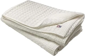 Asciugamano Bagno Imabari Asciugamano Set 2 Lenzuola Waffle Weave Off-White Made in Japan - Foto 1 di 2