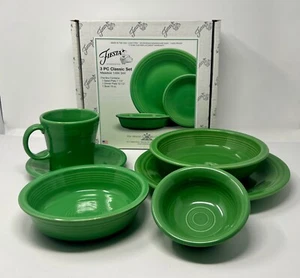 FIESTA PRATO VERDE ORGNL SET 3 PEZZI con SCATOLA + TAZZINA CAFFÈ SALSA E CIOTOLA PASTA SET - Foto 1 di 17