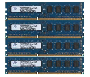 Nanya 16G 4X 4GB PC3-10600 DDR3 1333MHz NONECC 240pin Desktop Memory Low!Density - Picture 1 of 12