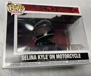 Funko POP The Batman Selina Kyle On Motorcycle Vinyl Figure #281 - New - Picture 1 of 3