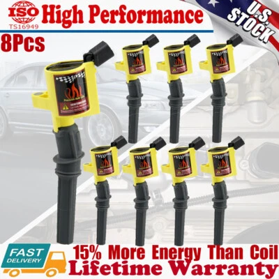 8 Pack Ignition Coil For Ford F150 Expedition 4.6L 5.4L 2000 2001 2002 2003 2004 - Image 1 of 4