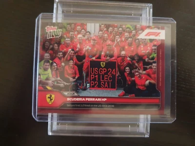 Topps Now F1 2024 #61 Ferrari - Secure first 1-2 finish in the US since 2006-024 - Image 1 of 4