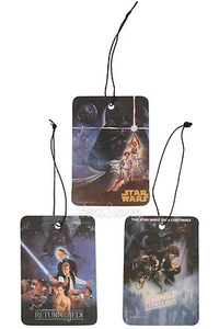 PACK DE 3 AMBIENTADORES DE AIRE STAR WARS PELÍCULA AROMA VAINILLA HOGAR COCHE OLOR DURADERO NUEVO - Imagen 1 de 4