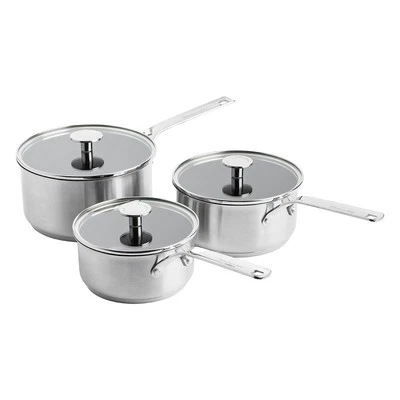 KitchenAid Stainless Steel, Stielkasserolle, 3-Teiliges Set, Ofenfest - Bild 1 von 2