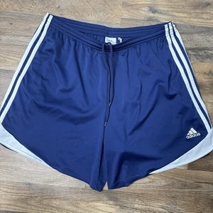 Adidas Damen Sportshorts drei Streifen Climacool marine weiß Gr. XL - Bild 1 von 7