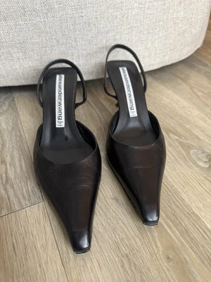 Zapatos de tacón Alexander Wang con cordones para gatito - 37 - negros - leer descripción Foto 1 de 4