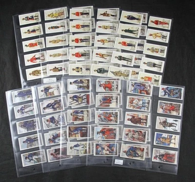 1930-8 JOHN PLAYER NAVAL DRESS & MILITARY UNIFORMS CIGARETTE CARDS COMPLETE SETS - Image 1 of 4