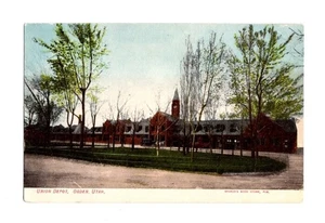 Postal de colección, Union Depot, Ogden, Utah, Railroad Depot, sin publicar - Imagen 1 de 2