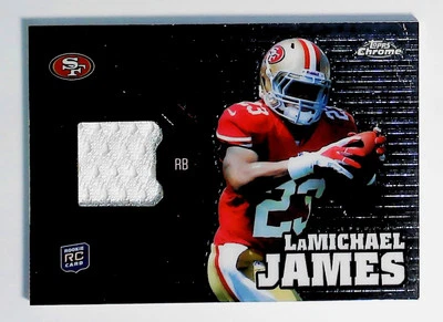 2012 Topps Chrome #RR11 LaMichael James Rookie Relics A1g - Image 1 of 2