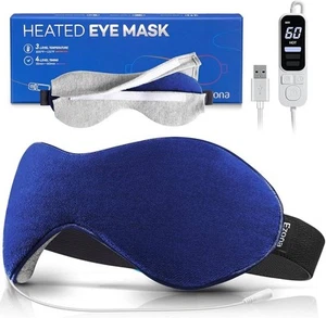 Ezona Heated Eye Mask, Warm Eye Compress Mask for Dry Eyes, USB Electric Eye ... - Picture 1 of 3