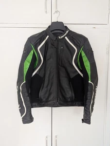 Kawasaki Leather Z Motorcycle Jacket - Men's Size Medium / UK 40 - Picture 1 of 12