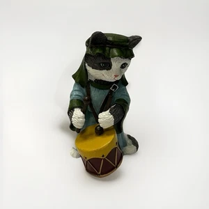Hawthorne Village Purr-fect Christmas Nativity Cat Little Drummer Kitten 5742 - Picture 1 of 8