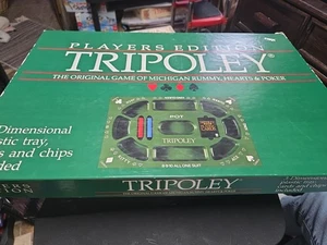 Gioco Tripoley Vintage 1989 Edizione Giocatori Famiglia Michigan Rummy Hearts Poker - Foto 1 di 4