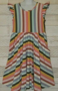 HANNA ANDERSSON Skater Dress Super Soft Flutter Sleeve Pockets 140 Girls 10 - Picture 1 of 4