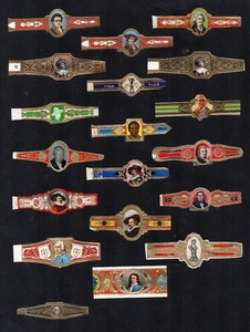 VERY OLD original cigarbands rings RARE collection. Not modern types #082 - Foto 1 di 1