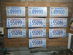 Alabama scadenza 2009 lotto di 10 targhette militari 49989 - Foto 1 di 1