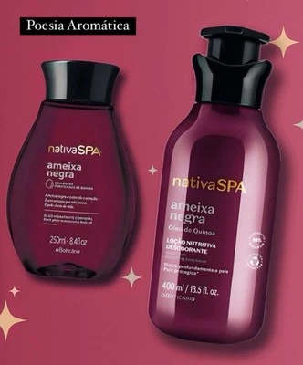 Boticário Nativa Spa Ameixa Negra Set Black Plum Body Lotion + Body Oil