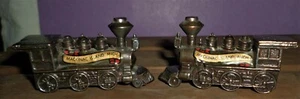 Vintage Metal 1870 Locomotive Train Engine Salt & Pepper Shakers Mackinac Island - Picture 1 of 5