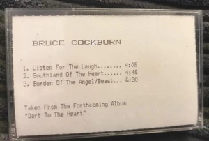 Bruce Cockburn - Dart To The Heart Sampler (Demo/Promo Cassette Tape) - Picture 1 of 2