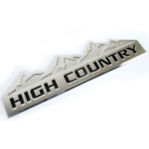 CHROME HIGH COUNTRY METAL OEM EMBLEM/BADGE/LOGO FOR TRUNK HOOD DOOR - Bild 1 von 1
