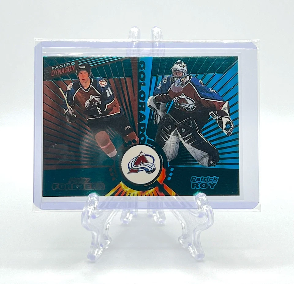 PATRICK ROY & PETER FORSBERG 1997 Pacific Dynagon #138 EMERALD GREEN PARALLEL - Image 1 of 2