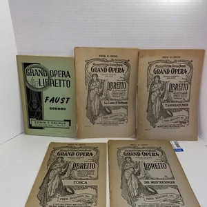 Konvolut Grand Opera Libretto 5 Noten - Bild 1 von 7