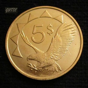 *GUTSE* NAMIBIA, 5 DOLARES 1993, ÁGUILA PESCADORA AFRICANA, SIN CIRCULAR. - Foto 1 di 2