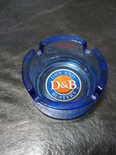 Dave and Busters D&B Blue Glass Ashtray