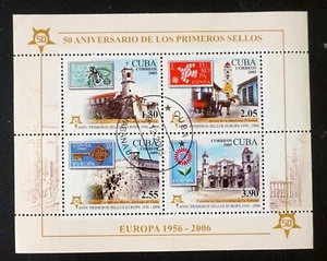 sCUBA Sc# 4543 EUROPA Philex tourism SOUVENIR SHEET perforated 2005 used cto - Picture 1 of 1