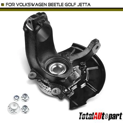 Conjunto de nudillo de cubo de dirección de volante para Volkswagen Beetle Golf Jetta delantero derecho Foto 1 de 4