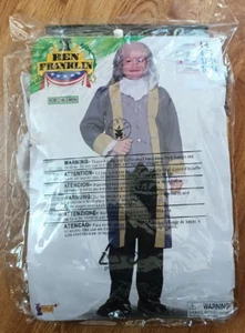 Ben Franklin Child Costume Explorer Historical Pioneer Jacket Boys Old Americana - Picture 1 of 4