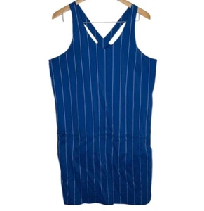 New Marmot Gretchen Blue Striped Racerback Mini Dress UPF 50 Women Size XL - Picture 1 of 6