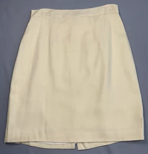 Vintage 90's Streetwear Skirt Women's 10 Distressed Lined Blank Rayon - Picture 1 of 12