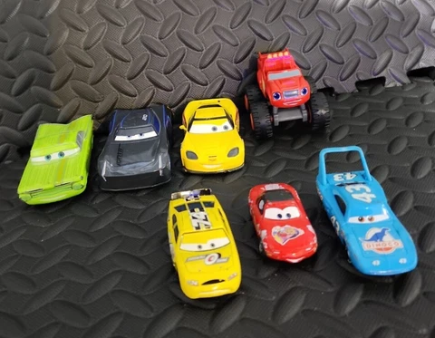 Lot of 6 Disney Pixar Diecast Cars& Diecast Blaze The Monster Truck (Pre-owned) Cover