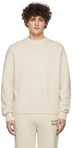 Axel Arigato Mens Sweater Jumper Medium Ecru Beige Wool Cashmere Medium - Picture 1 of 5