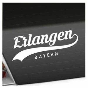 Erlangen Bayern Autocollant Sticker 25 Couleurs Néon Mat - Picture 1 of 33