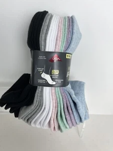 Skechers 74 % BAUMWOLLE unsichtbare Socken 10 Paar - Schuhgröße 5-10 einfarbig/sortiert - Bild 1 von 5