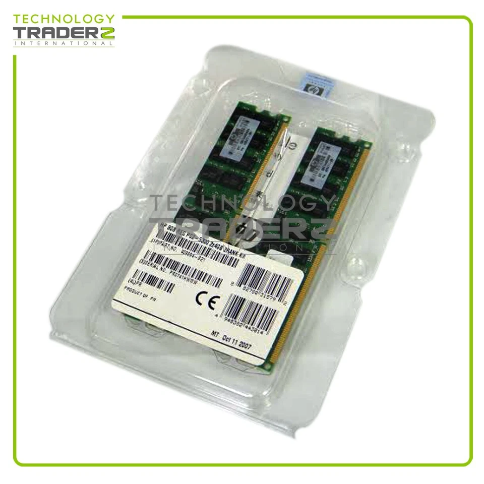 408854-B21 HP 8GB (2x4GB) PC2-5300 DDR2-667MHz ECC Dual Rank Memory Kit *Retail* - Image 1 of 1