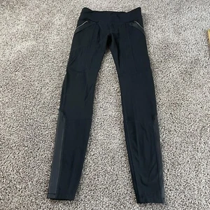 Athleta Girl Legging Youth Extra Large 14 Black Athletic Pants Gym Workout 25x28 - Picture 1 of 11