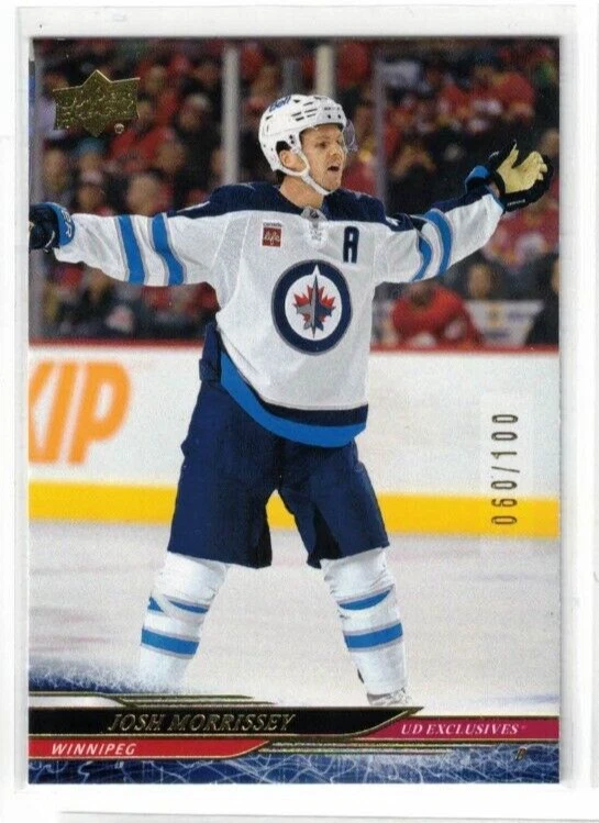 2024-25 UPPER DECK SERIES 2 JOSH MORRISSEY EXCLUSIVE BASE 060/100 #445 - Image 1 of 1