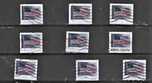 USA Used Different Stamps 2019 of Forever Flags with 2 PNC,s Fine - Picture 1 of 1
