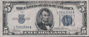 $5 SILVER CERTIFICATE 1934C