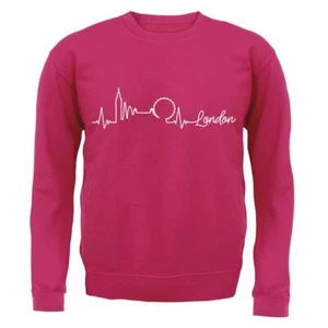 London Heartbeat - Kids Hoodie / Sweater - Londoner Cockney Royal England City - Picture 1 of 20
